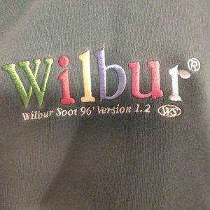 Wilbur Soot teal Hoodie, size 3X, rainbow embroidered details